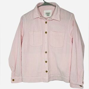L.L. Bean Light Pink Corduroy Utility Jacket 100/ cotton It looks new